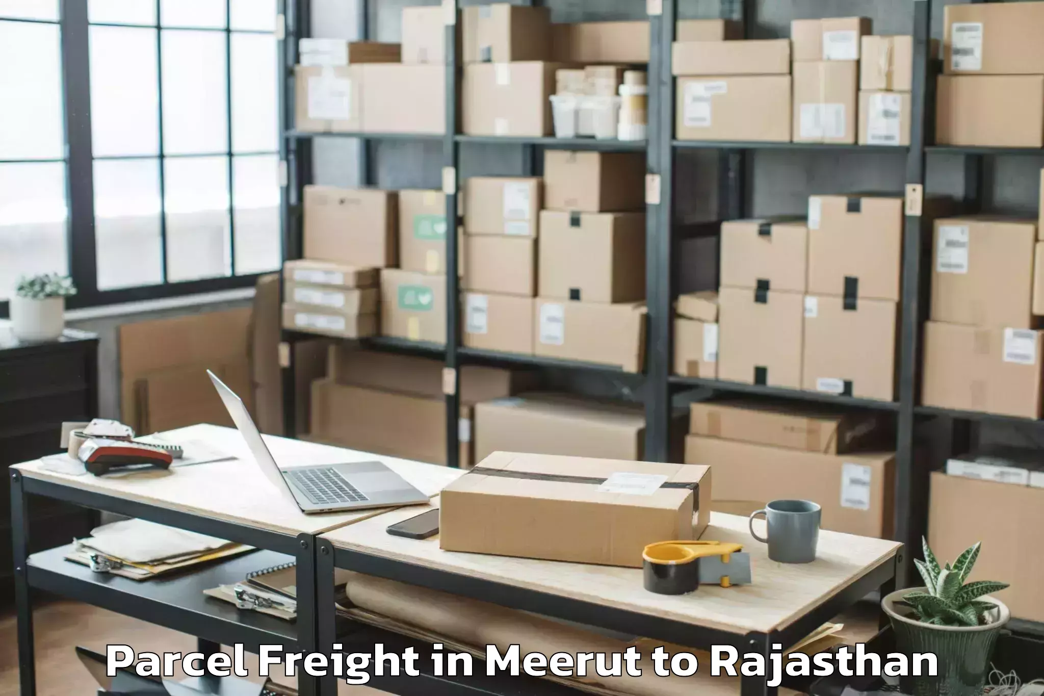 Hassle-Free Meerut to Makrana Parcel Freight